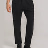 Pleat Please Straight Fit Trouser in Jet Black, image 1