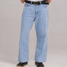 Off-Axis Wide Leg Denim in Vintage Blue, image 1