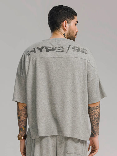 Slate Waffle Knit Tee in Heather Gray, image 4
